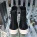 Edgy Rick Owens DRKSHDW High - Top Boots With Contrast White Details For Avant - Garde Style #A26943