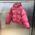 Chic Celine Shiny Red Puffer Jacket With Hood And Brand Logo For Winter Fashion #A31472