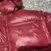 Chic Celine Shiny Red Puffer Jacket With Hood And Brand Logo For Winter Fashion #A31472