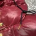 Chic Celine Shiny Red Puffer Jacket With Hood And Brand Logo For Winter Fashion #A31472