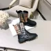 Burberry double zipper children's leather boots #A31265