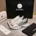 Chanel Silver Tone Couples Sneakers #A54342