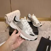 Chanel Silver Tone Couples Sneakers #A54342
