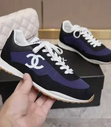 Chanel shoes for Chanel Sneakers Unisex Shoes #A63939