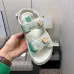 Chanel shoes for Women Chanel sandals Crochet Fashion Green #A48692