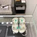 Chanel shoes for Women Chanel sandals Crochet Fashion Green #A48692