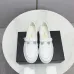 Women Chanel Flat loafers calfskin wine red/Black/White #A55747