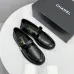 Women Chanel Flat loafers calfskin wine red/Black/White #A55747