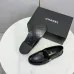 Women Chanel Flat loafers calfskin wine red/Black/White #A55747
