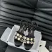 Women's Chanel Tweed Platform Sandals with Pearl Embellishments #A45802