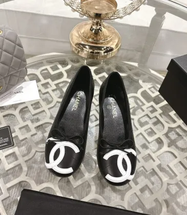 Chanel  Ballet Flats with Logo For Women #A54799
