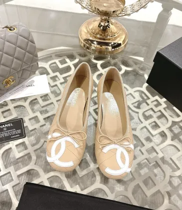 Chanel  Ballet Flats with Logo For Women #A54801