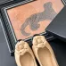 Chanel Light Brown Leather CC Camellia Ballet Flats Heel height:1.5cm #A53192