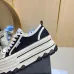 Chanel shoes for Women's Chanel Sneakers Thick sole Black #A48854