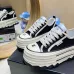 Chanel shoes for Women's Chanel Sneakers Thick sole Black #A48854