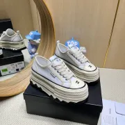 Chanel shoes for Women's Chanel Sneakers Thick sole White #A48851