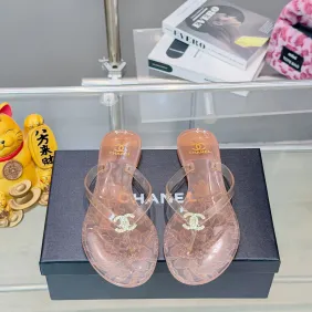 Chanel Jelly Flip Flops TPU Waterproof Beach Sandals #A65285