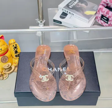 Chanel Jelly Flip Flops TPU Waterproof Beach Sandals #A65285