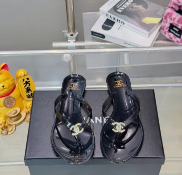 Chanel Jelly Flip Flops TPU Waterproof Beach Sandals #A65286