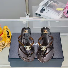 Chanel Jelly Flip Flops TPU Waterproof Beach Sandals #A65287