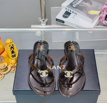 Chanel Jelly Flip Flops TPU Waterproof Beach Sandals #A65287