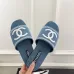Chanel shoes for Women's Chanel slippers Black/Blue #A47894