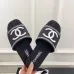 Chanel shoes for Women's Chanel slippers Black/Blue #A47894