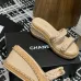 Chanel shoes for Women's Chanel slippers Black/White #A47911