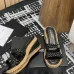 Chanel shoes for Women's Chanel slippers Black/White #A47911