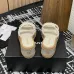 Chanel shoes for Women's Chanel slippers Black/White #A47911