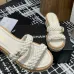Chanel shoes for Women's Chanel slippers Black/White #A47911