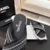 Chanel shoes for Women's Chanel slippers Black/White/Blue #A47888