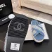 Chanel shoes for Women's Chanel slippers Black/White/Blue #A47888