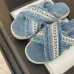 Chanel shoes for Women's Chanel slippers Black/White/Blue #A47888