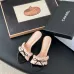 Chanel shoes for Women's Chanel slippers Black/White/Pink #A47899