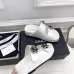 Chanel shoes for Women's Chanel slippers Camellia White #A48712
