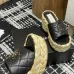 Chanel shoes for Women's Chanel slippers Yellow/Black/White #A47907