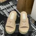 Chanel shoes for Women's Chanel slippers Yellow/Black/White #A47907