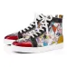 Christian Louboutin designer shoes Studded Spikes triple black red suede leather men women flat bottoms luxury casual shoes fashion Sneakers 36-47 #956071