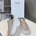 CELINE BLOCK WEDGE MULE IN CALFSKIN AND TEXTILE WITH CELINE JACQUARD #A48952