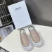 CELINE BLOCK WEDGE MULE IN CALFSKIN AND TEXTILE WITH CELINE JACQUARD #A48952
