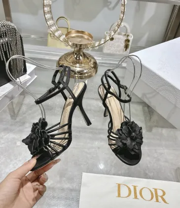 Dior Spring Summer New High-Heel 7.5 cm Sandals  Butterfly  Floral Design   #A63466