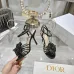 Dior Spring Summer New High-Heel 7.5 cm Sandals  Butterfly  Floral Design   #A63466
