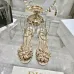 Dior Spring Summer New High-Heel 7.5 cm Sandals  Butterfly  Floral Design   #A63467