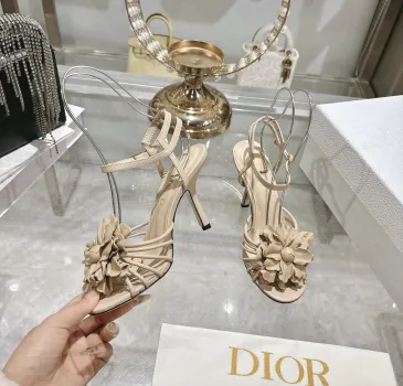 Dior Spring Summer New High-Heel 7.5 cm Sandals Butterfly Floral Design #A63467 Dior Spring Summer New High-Heel 7.5 cm Sandals Butterfly Floral Design #A63467