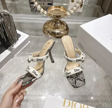 Snake Print Dior Style High Heel Mule Sandals for Women 8.5cm #A63468 Snake Print Dior Style High Heel Mule Sandals for Women 8.5cm #A63468