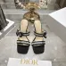 Snake Print Dior Style High Heel Mule Sandals for Women 8.5cm #A63469