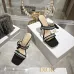 Snake Print Dior Style High Heel Mule Sandals for Women 8.5cm #A63469