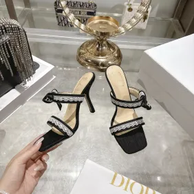 Snake Print Dior Style High Heel Mule Sandals for Women 8.5cm #A63469 Snake Print Dior Style High Heel Mule Sandals for Women 8.5cm #A63469
