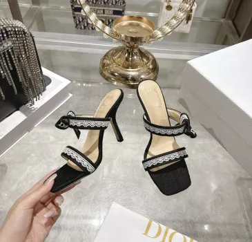Snake Print Dior Style High Heel Mule Sandals for Women 8.5cm #A63469 Snake Print Dior Style High Heel Mule Sandals for Women 8.5cm #A63469